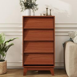 Mid Century Modern Tall dresser with 4 drawers