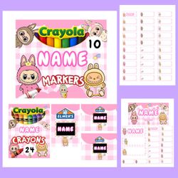 School Labels 🏷 Etiquetas Escolares