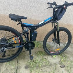 ANCHEER Electric Bike for Adults with 500W Motor[Peak 750W], 55Miles 22MPH Ebike