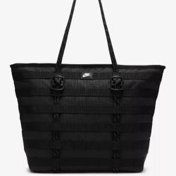 Nike Sportswear RPM Tote (26L) Black White Cord Zipper Bag Travel FJ0439 010