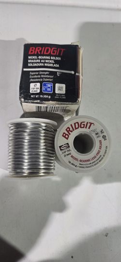 2- Harris®
Harris® - BRGT61 - Bridgit® Lead-Free Solder 1/8" 1 lb. Spool