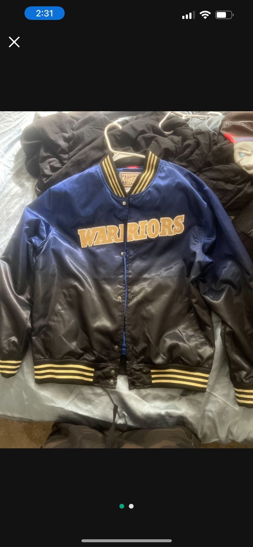 Warriors Jacket Sizs xL