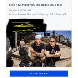 Blink 182 Tickets