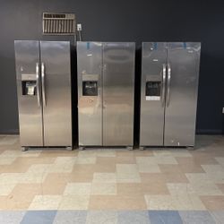 New Scratch And Dent Frigidaire Side By Side Refrigerators‼️ $500 Each