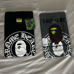 Bape X Chrome hearts tee