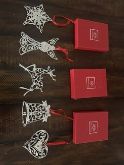 Christmas Ornaments Lenox Silverplate