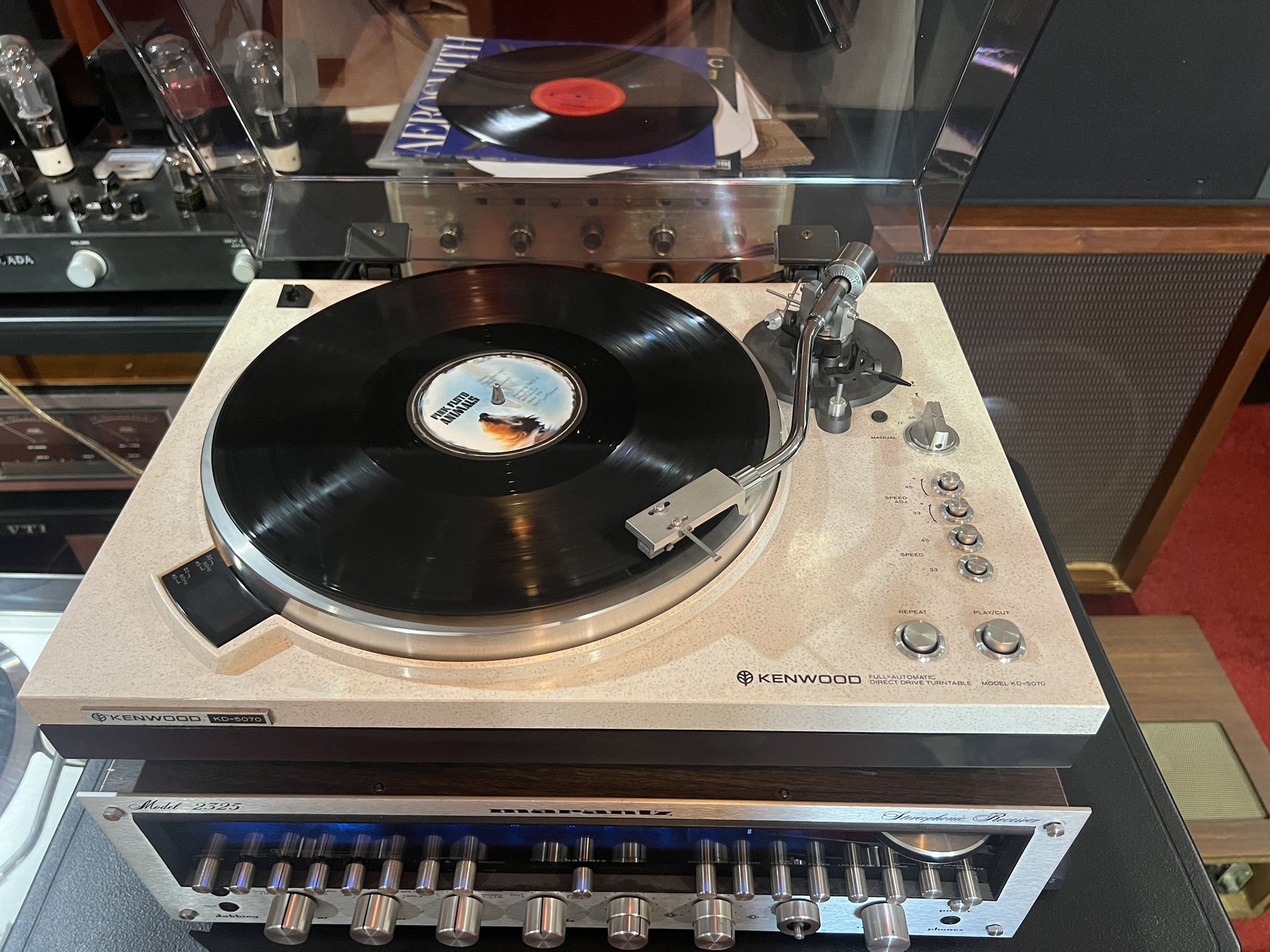 Kenwood KD-5070 2-Speed Fully-Automatic Direct-Drive Turntable, Perfect Working Condition.
