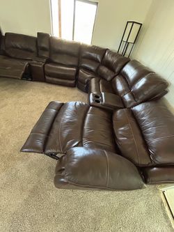 Corner sofas leather 7 pieces