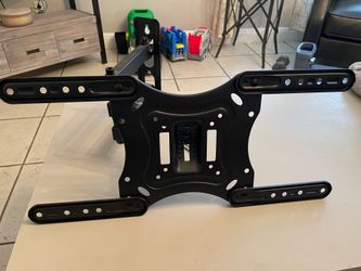 Swivel TV mount and Mounted glass shelves