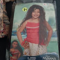 Kids Moana Wig