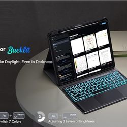 CHESONA Ultra Light iPad Air 13 inch Case Keyboard(M3 2025 / M2 2024)- Magnetic Detachable