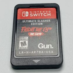 Friday the 13th: The Game Ultimate Slasher Edition Nintendo Switch 2019 Cartridge Only TESTED