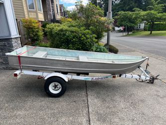 12’ Aluminum Boat and Trailer