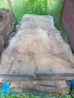 LIVE EDGE KILN DRIED REDWOOD SLAB
