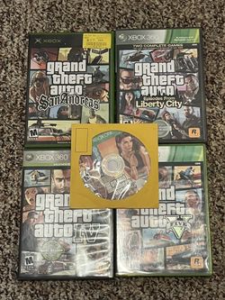 Xbox Grand Theft Auto GTA: Game lot of 5