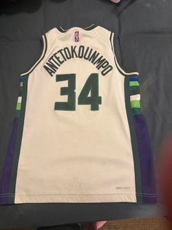 Giannis Antetokounmpo #34 Bucks Nike City Edition Jersey – Youth M
