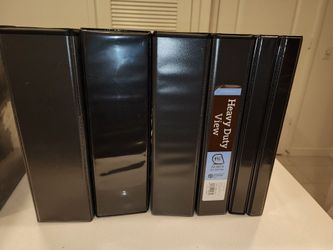 Assorted 3 Ring Binders