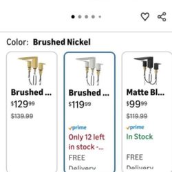 BESy Waterfall Roman Tub Faucets, Deck Mount Bathtub Faucets Set, Garden 3 Holes Two Handles Widespr