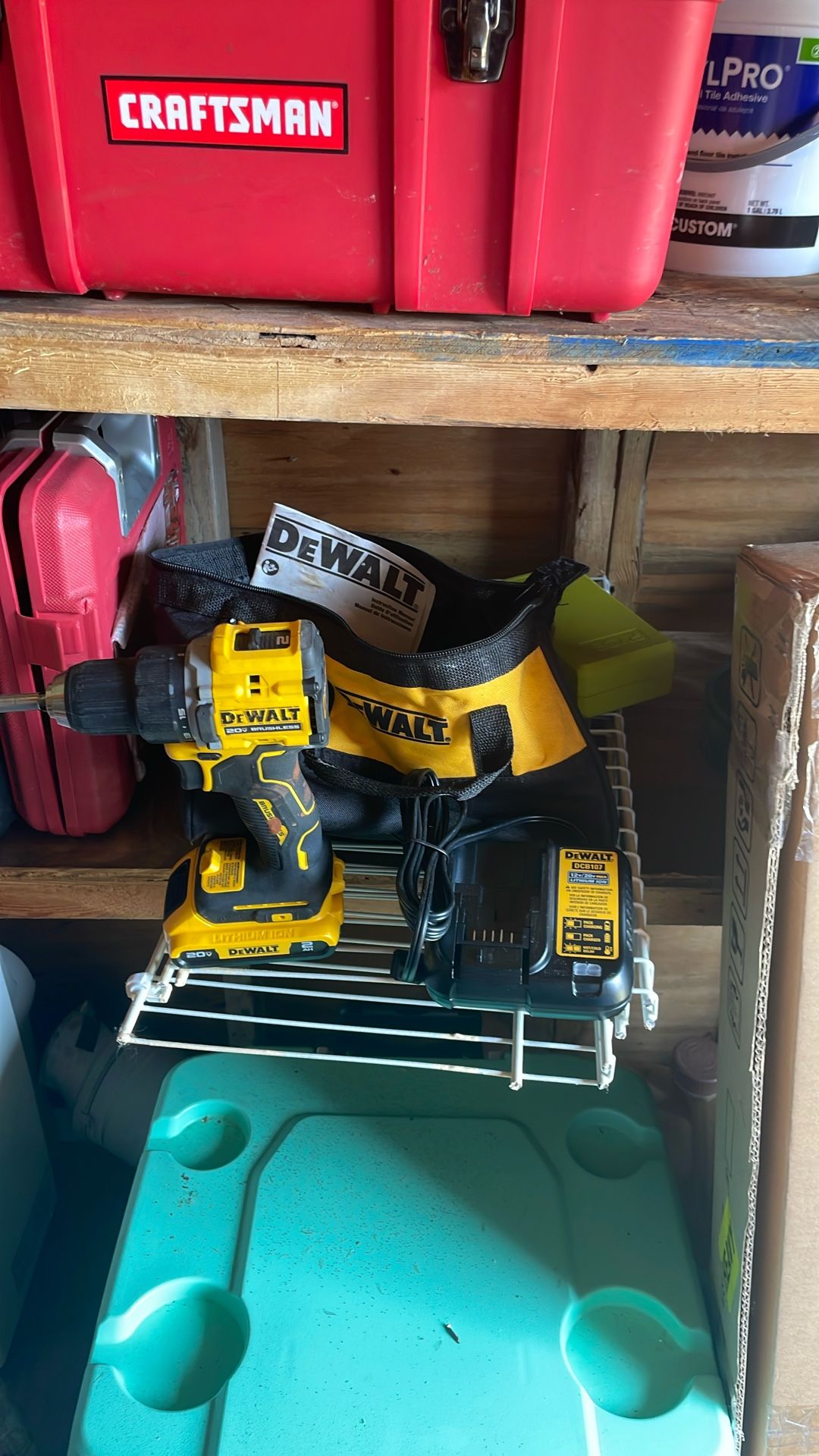 Basically new 20 V Dewalt screw gun with charger and carry in case