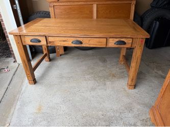 Solid oak desk for sale