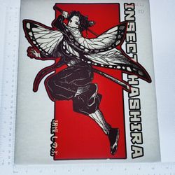 Iron On Heat Transfer  Good For T-shirts Sweaters Jackets T Shirt Design Size Is About 12x10 Anime #331