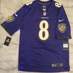 🟣⚫️ Ravens Lamar Jackson NFL Nike Jersey Medium or Large, Black or Purple New & Authentic ⚫️🟣 (READ DESCRIPTION BEFORE SENDING MESSAGE)