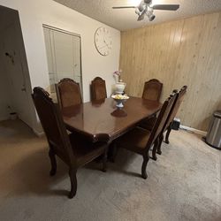 Wooden dinning table