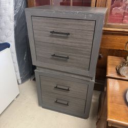 Modern Gray Night Stands - 24” x 15”