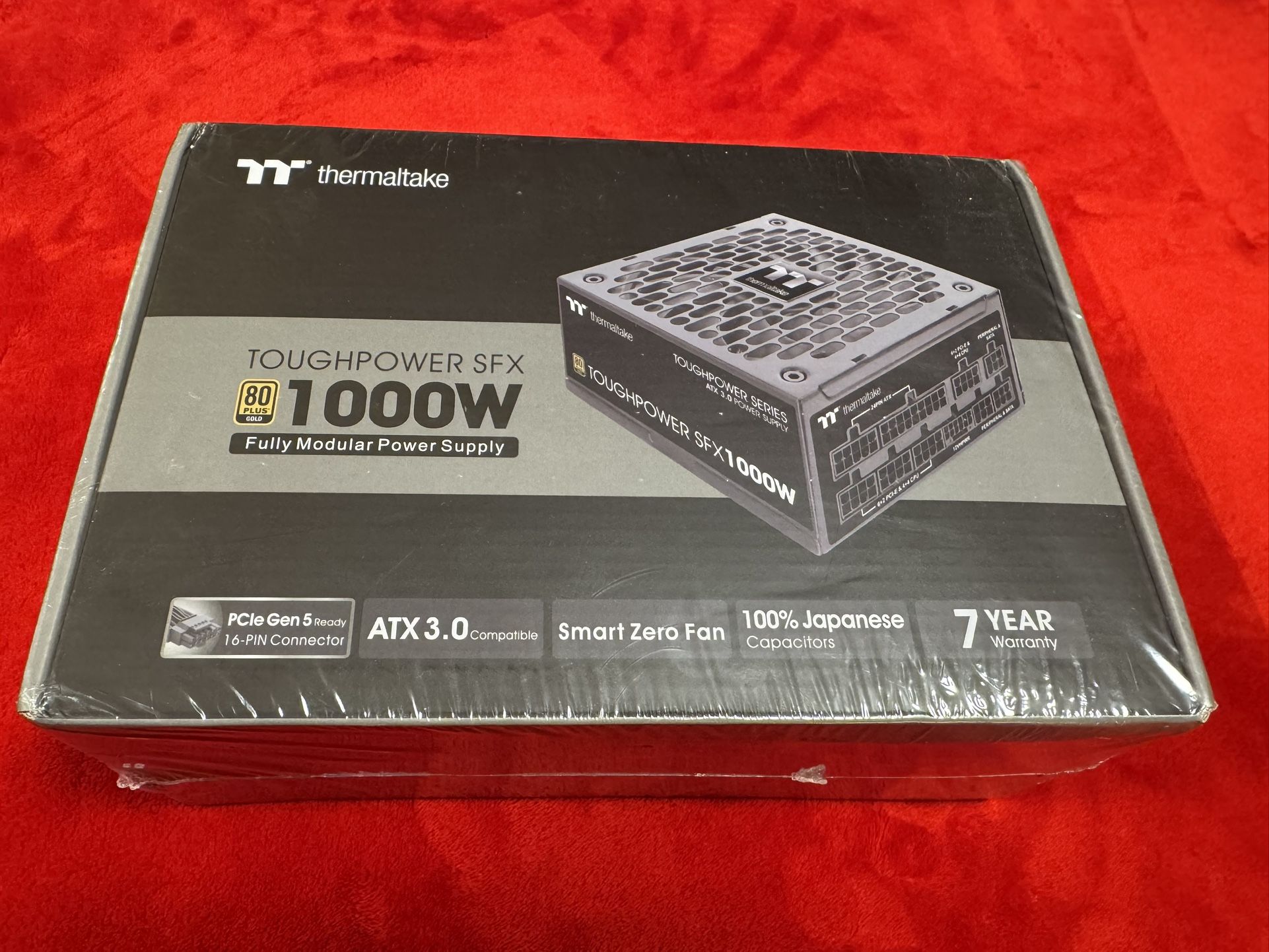 Thermaltake Toughpower SFX 1000W Fully Modular Power Supply, PCIE Gen 5 16 pin connector, ATX 3.0, Smart Zero Fan