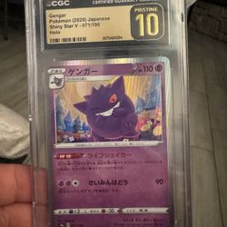 🔥 CGC Pristine 10 Gengar – Shiny Star V (Japanese) 🔥