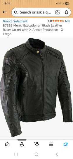 Xelement Executioner B7366 motorcycle leather jacket