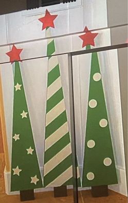Decorative Wooden Christmas Tree Set