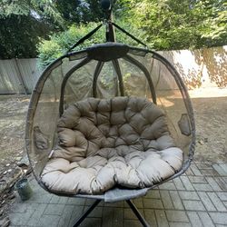 Double Egg Chair - flower world
