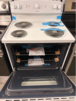 Hot point electric stove