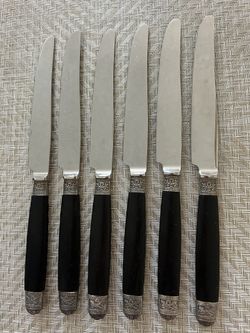 Set of vintage table knives
