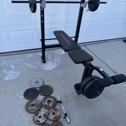 Weight Bench And Weights