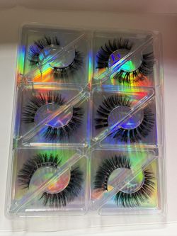 ISEE HAIR 6 Pairs Mink False Eyelashes  Extension Volume & Length for Daily/Wear