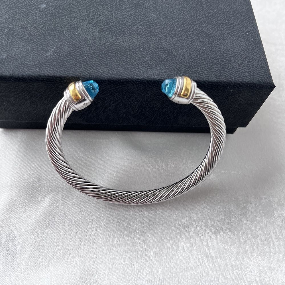 Blue Topaz 7mm Classic Bracelet