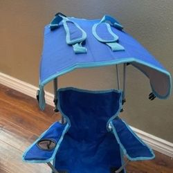 Kids foldable camping chair with canopy