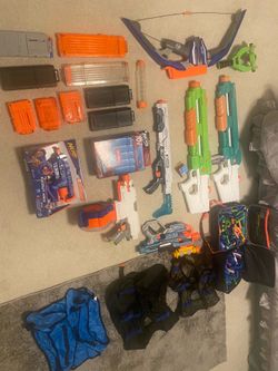 Nerf Lot with toy box included