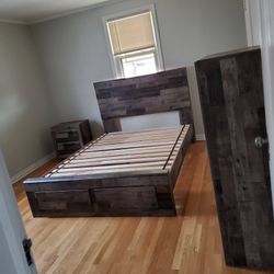 OM• $38 Initial • Brand New Derekson Bedroom Set, Bed Frame,  Dresser, Chest, Nightstand 
