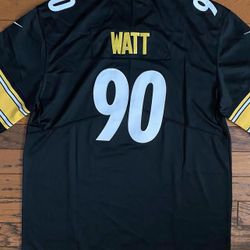 Watt Black Men Steelers Jersey
