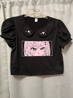Anime figure crop top