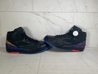 Jordan Retro 2 Black History Month Shoes Size 14 Bq7618-007 (A1D004577)