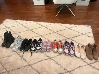 Lot Of Girls Shoes- Size 3-4.5