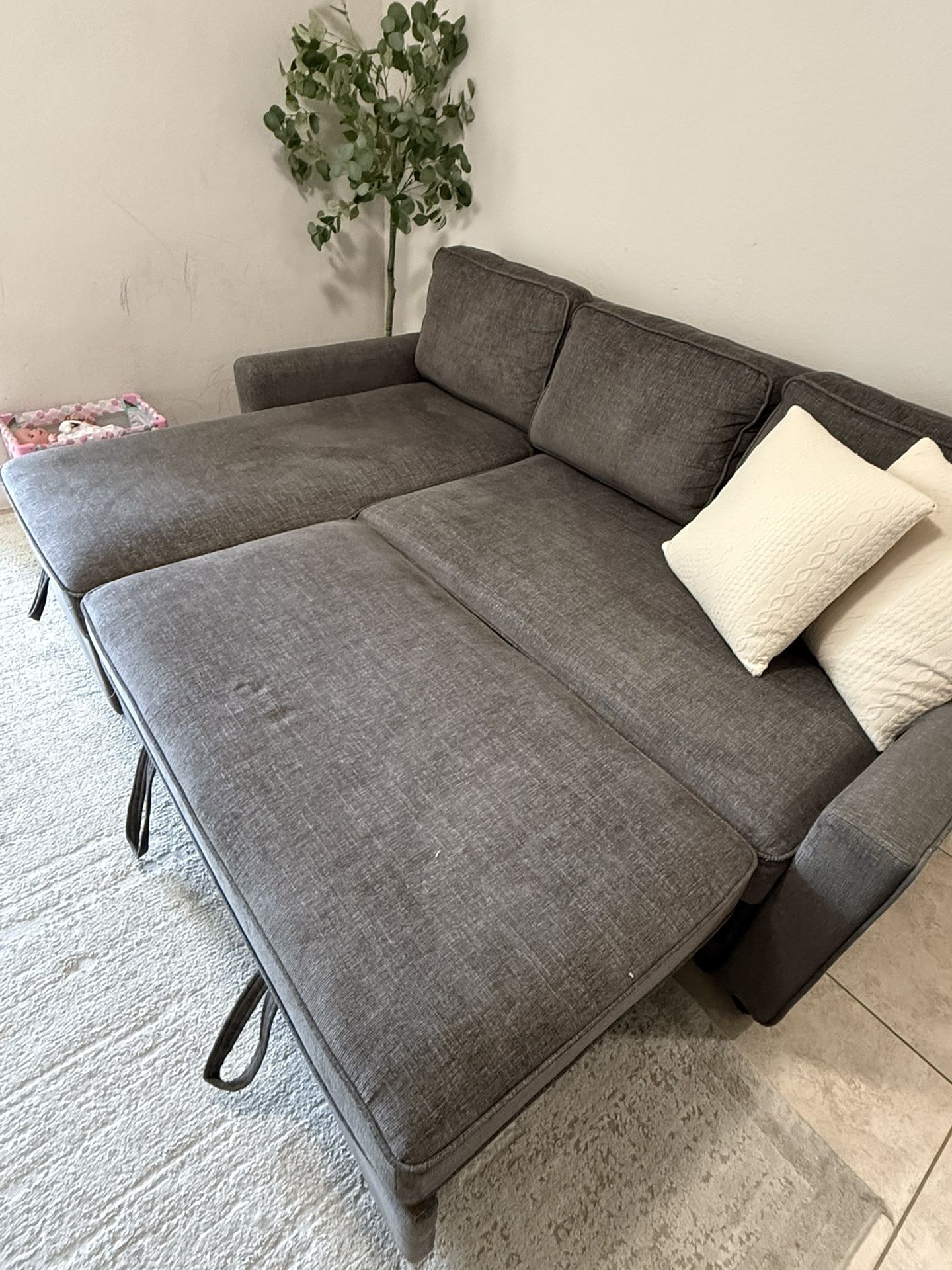 Sleeper sofa bed Gray
