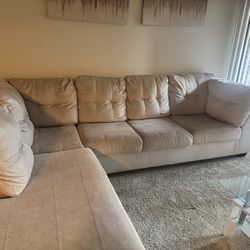 Comfy Neutral Couch – Soft & Cozy (Good Condition)