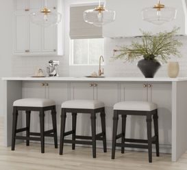 4 pack Naylor Counter Stool black beige