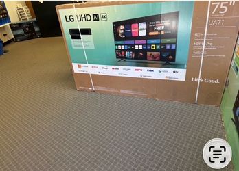 75 Lg smart 4k hdtv $55 down on Finacing free delivery 6 month warranty