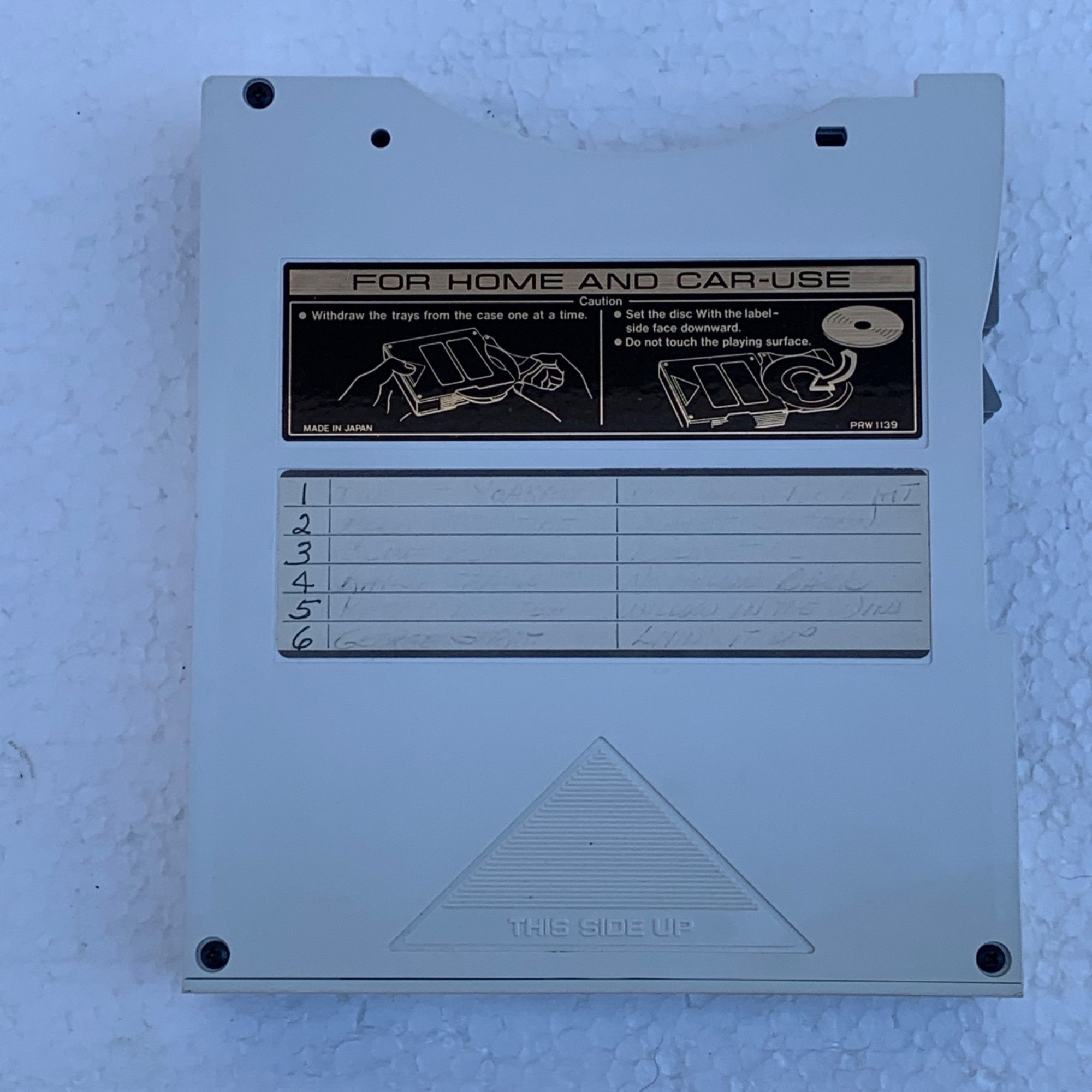 Pioneer 6-Disc CD White Cartridge Magazine Changer PRW-1139 For Home Car Player